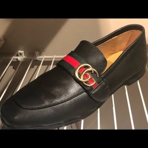 Authentic Leather Loafers Double G